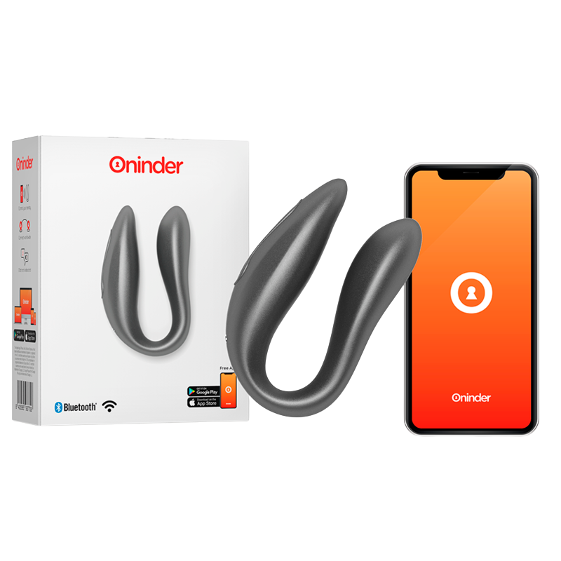 ONINDER - LISBOA ESTIMULADOR PUNTO G & CLÍTORIS NEGRO - APP GRATUITA