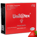 UNILATEX - PRESERVATIVOS ROJOS/FRESA 144 UDS