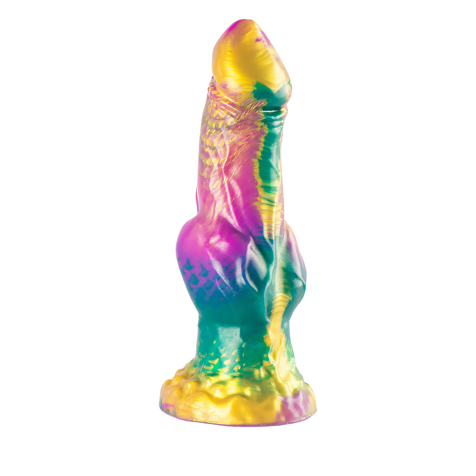EPIC - IRIS DILDO CON TESTÍCULOS ARCOÍRIS DE PLACER