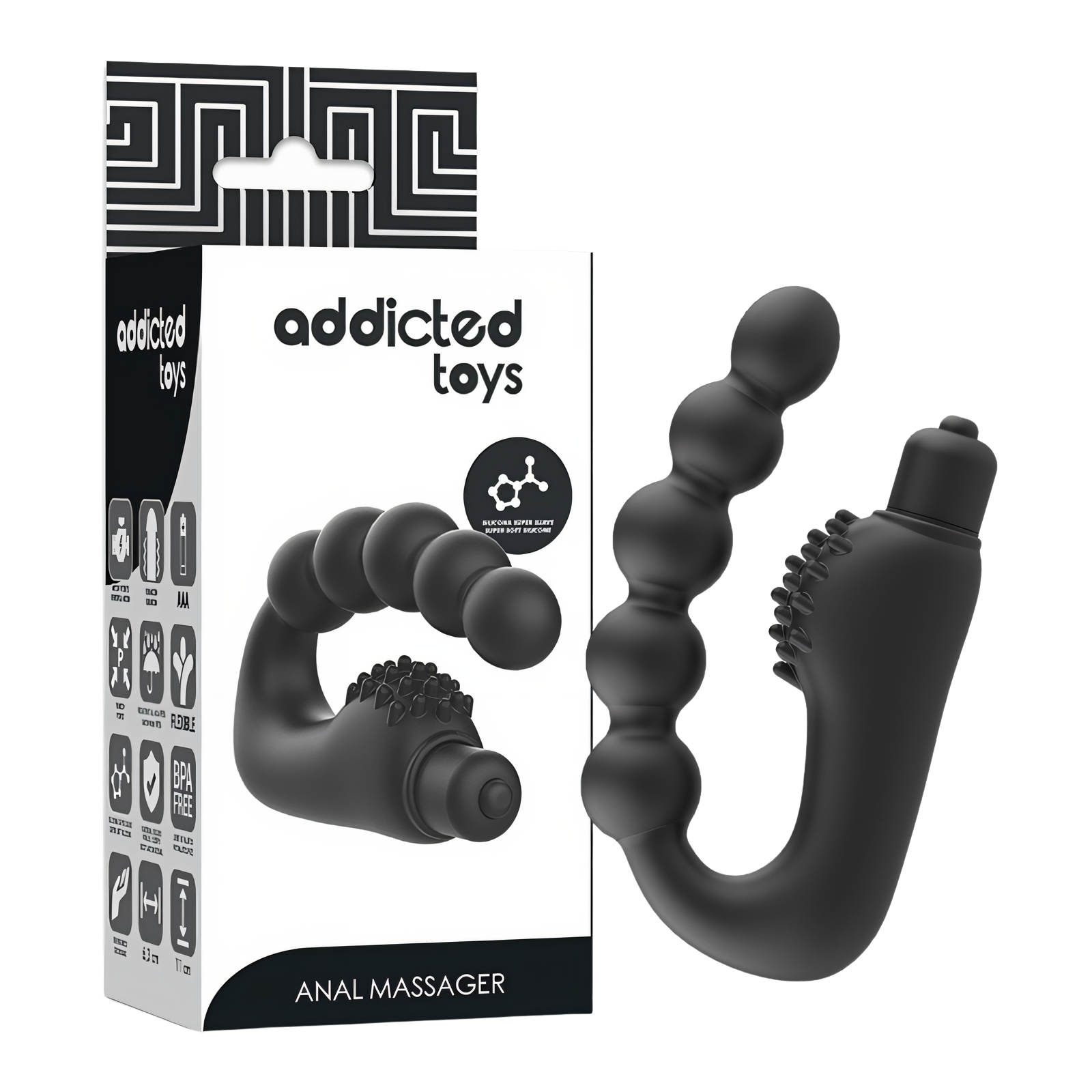 ADDICTED TOYS - MASAJEADOR ANAL PROSTÁTICO CON VIBRACIÓN