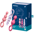 SATISFYER - ANAL PLUGS SET 3 PCS TRICOLOR