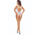 PASSION - BS112 BODYSTOCKING ENCAJE BLANCO