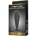 PRETTY LOVE - PLUG ANAL SILICONA FORMA PENE NEGRO