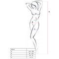 PASSION - WOMAN BS019 BODYSTOCKING NEGRO TALLA ÚNICA