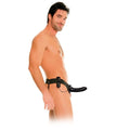 FETISH FANTASY SERIES - ARNÉS HUECO VIBRADOR PARA EL Y ELLA NEGRO 14CM