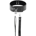 DARKNESS - COLLAR BDSM CON CANDADO NEGRO