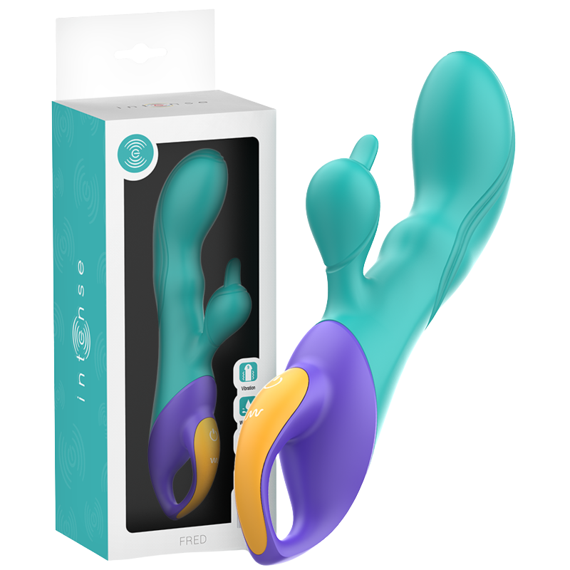 INTENSE - FRED VIBRADOR RECARGABLE RABBIT AZUL