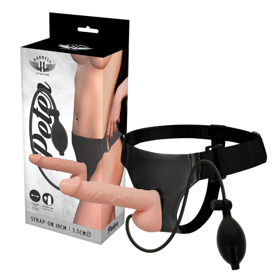HARNAS ATTRACTIE - PETER HARNAS MET OPBLAASBARE PENIS 18 CM -O- 3.5 CM