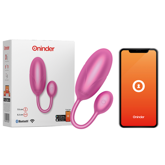 ONINDER - TOKYO HUEVO VIBRADOR ROSA 7.5 X 3.2 CM - APP GRATUITA