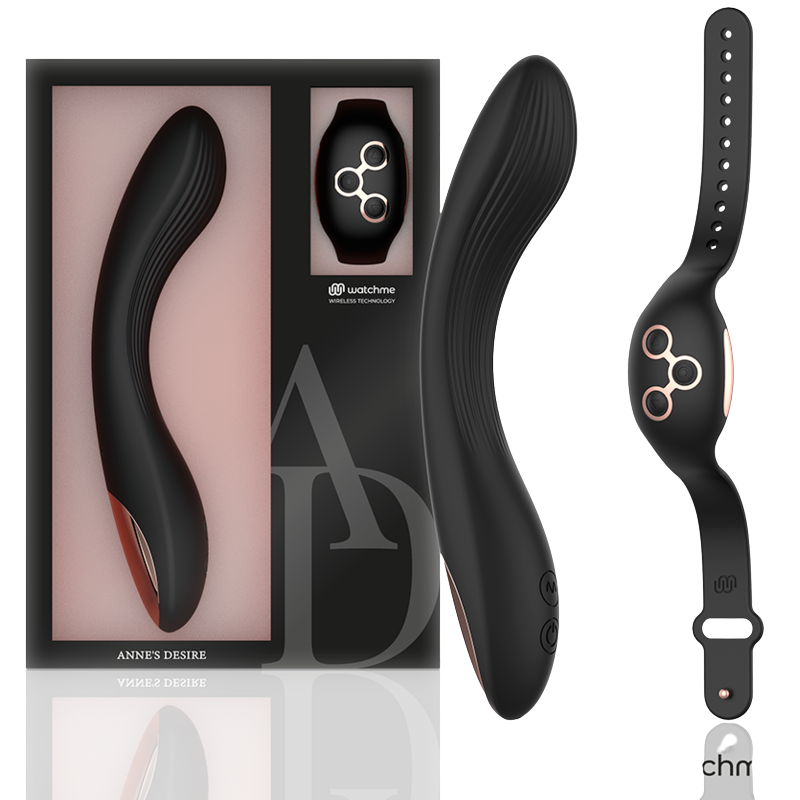 ANNE'S DESIRE - CURVE AFSTANDSBEDIENING WATCHME TECHNOLOGIE ZWART / GOUD