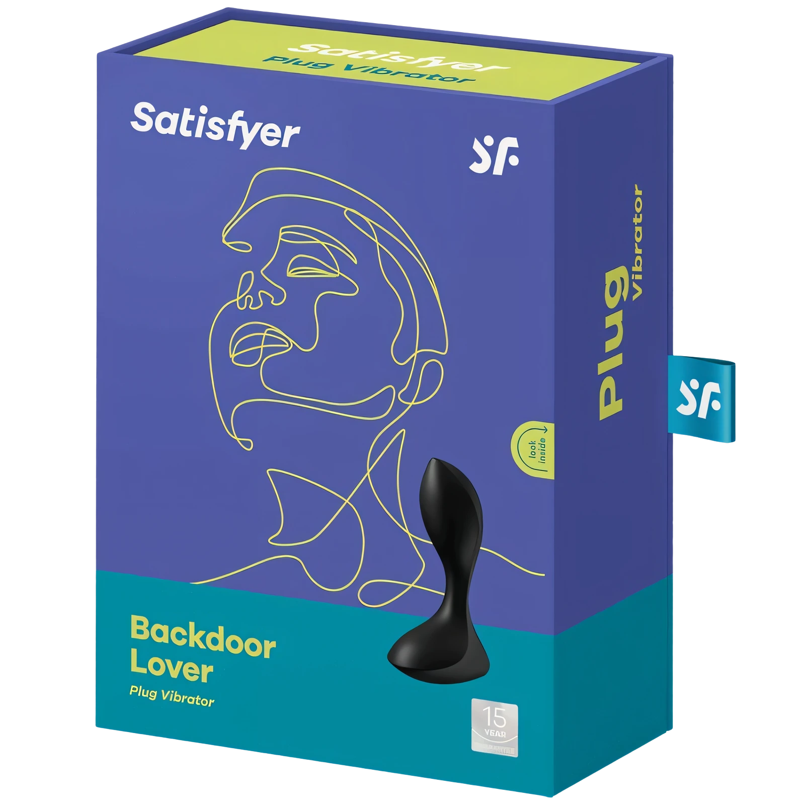SATISFYER - BACKDOOR LOVER VIBRATING PLUG BLACK
