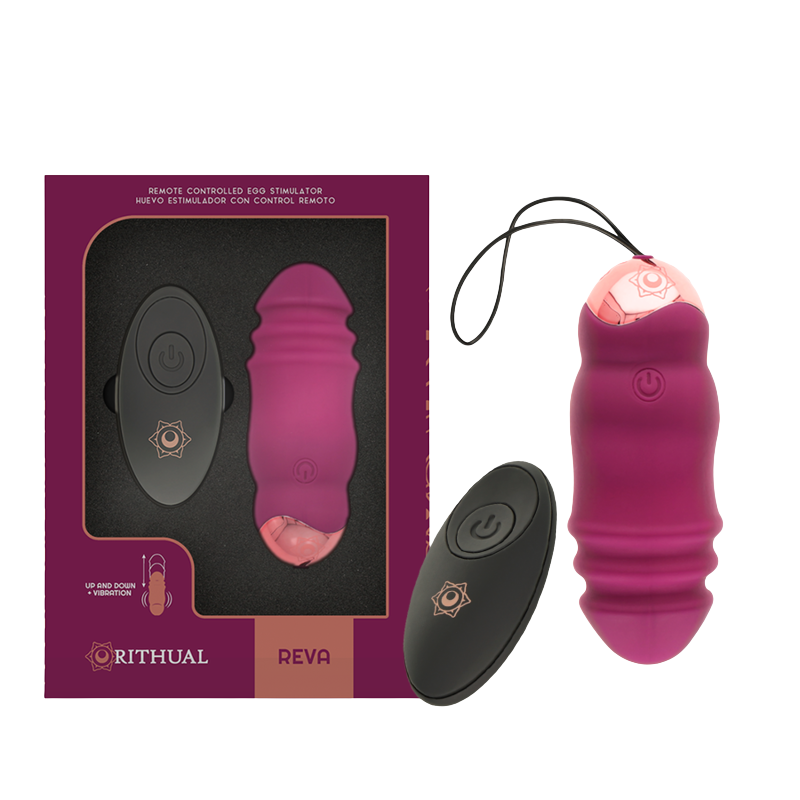 RITUEEL - REVA EGG AFSTANDSBEDIENING OP- EN NEERKEERSYSTEEM + VIBRATIE