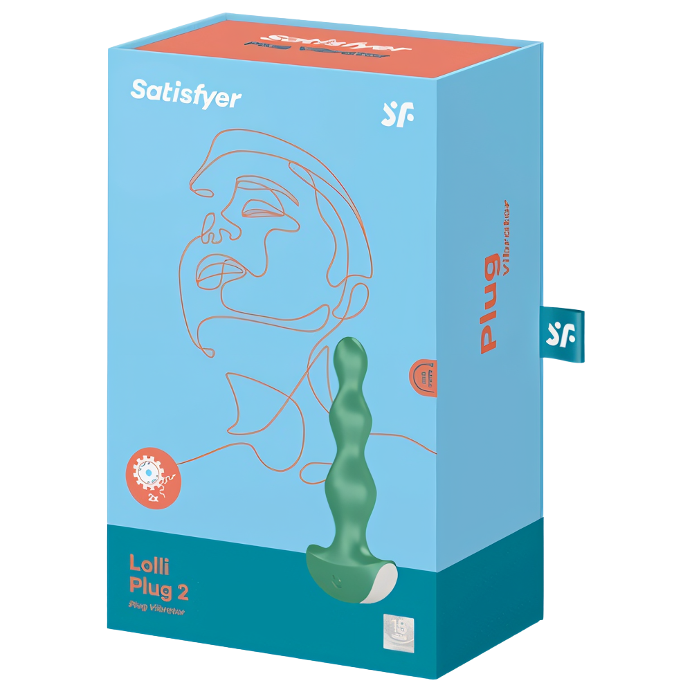 SATISFYER - LOLLI PLUG 2 PLUG VIBRATOR VERDE
