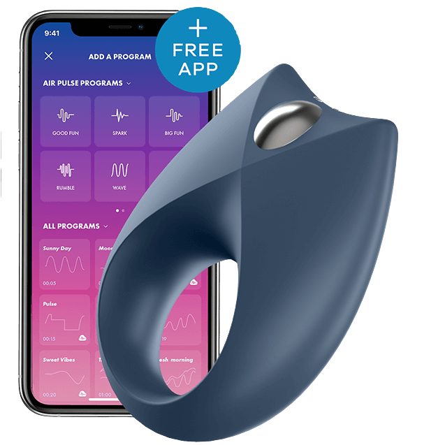SATISFYER - KRACHTIGE ROYAL ONE VIBRERENDE RING APP