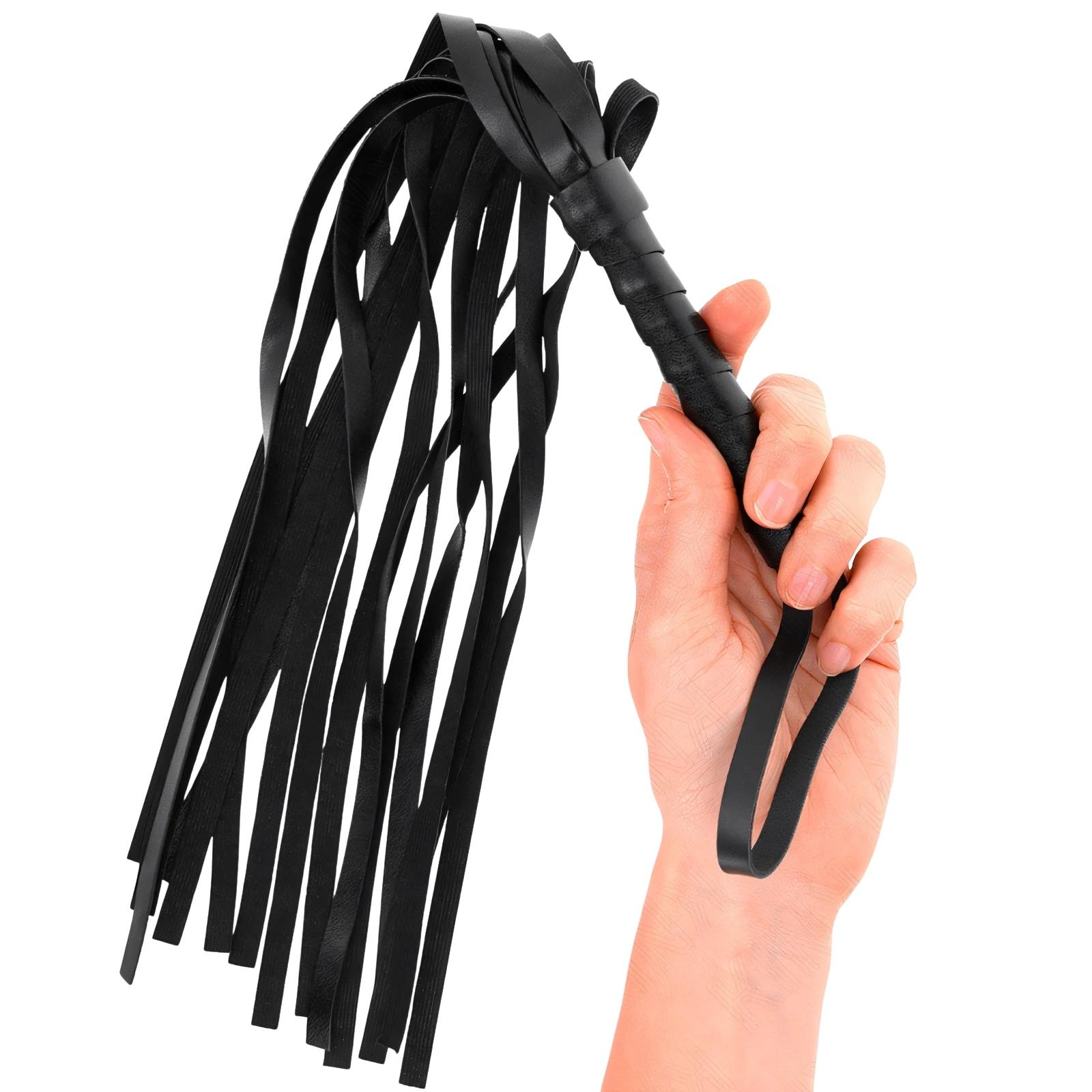 KINK – zwarte enkelvoudige zweep 45 cm