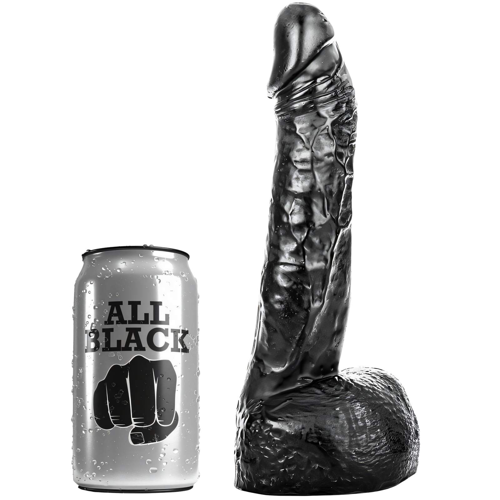 ALL BLACK - FISTING DILDO 20 CM