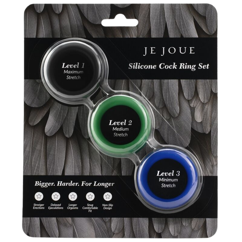 JE JOUE - SILICONE SET ANILLOS PENE DE SILICONA