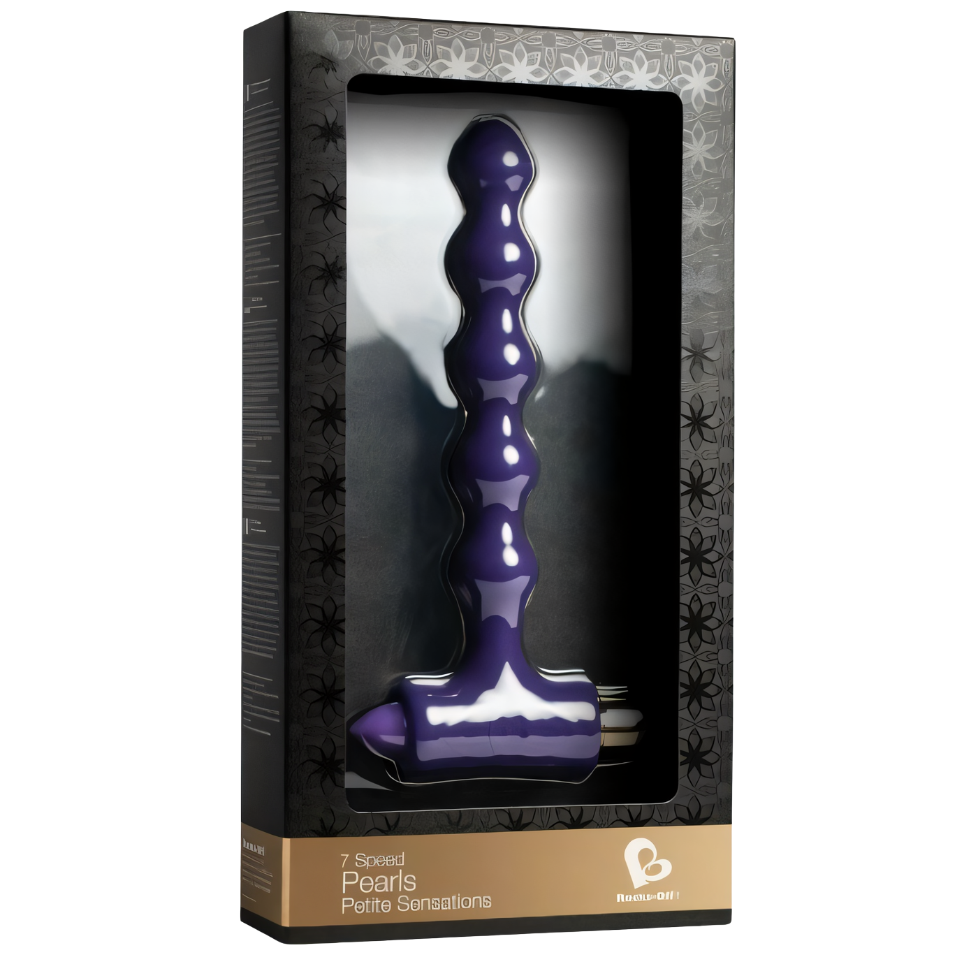 ROCKS-OFF - PLUG ANAL CON VIBRACIÓN Y ONDULACIONES PETITE SENSATIONS PEARLS