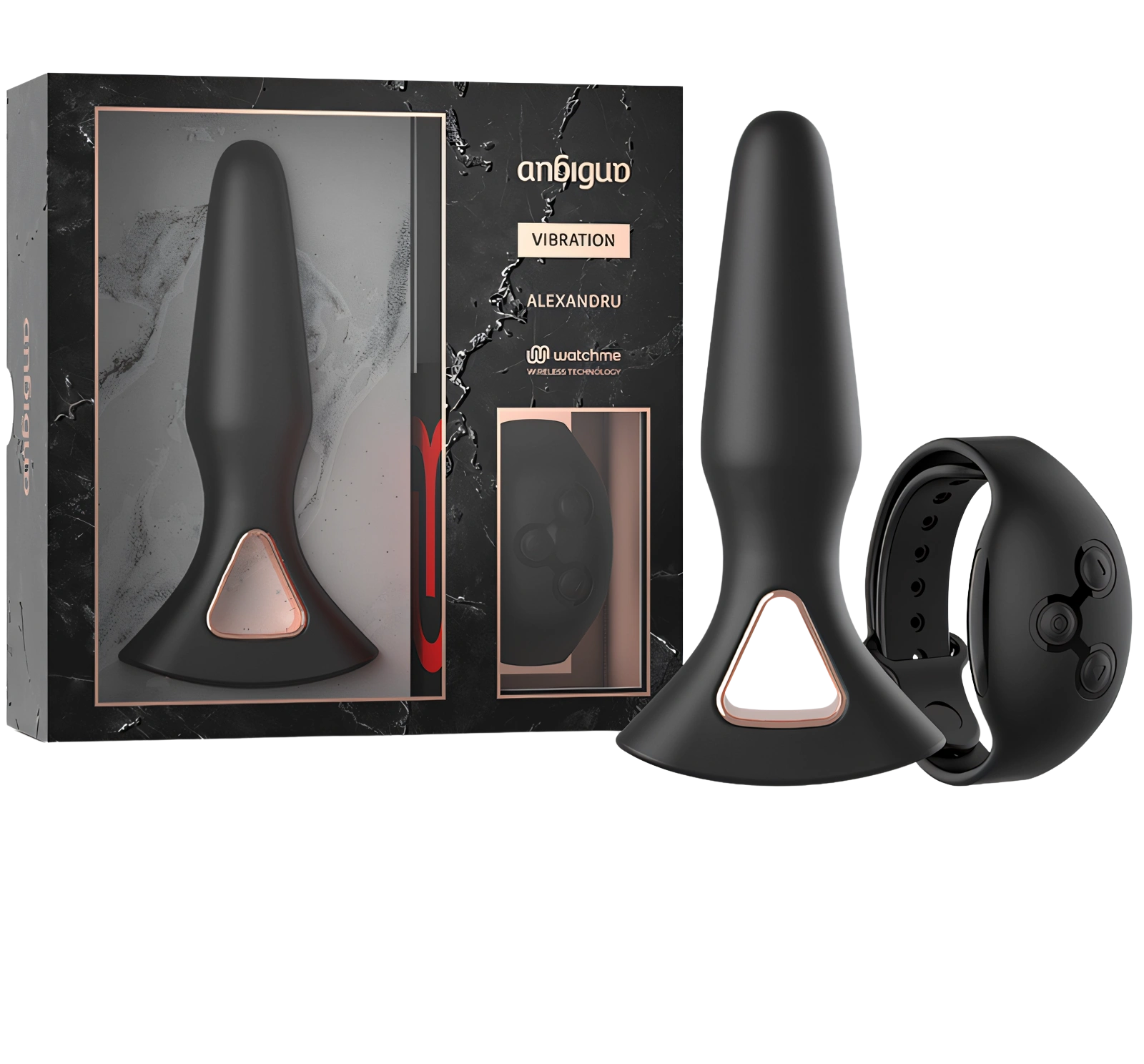 ANBIGUO - WATCHME CONTROL REMOTO VIBRADOR PLUG ANAL ALEXANDRU
