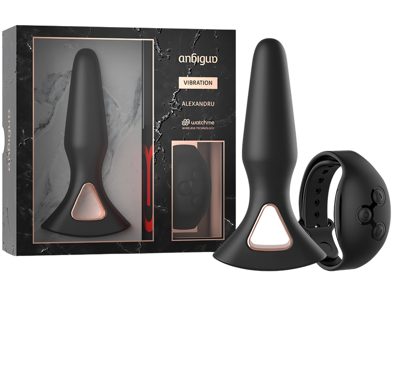 ANBIGUO - WATCHME CONTROL REMOTO VIBRADOR PLUG ANAL ALEXANDRU