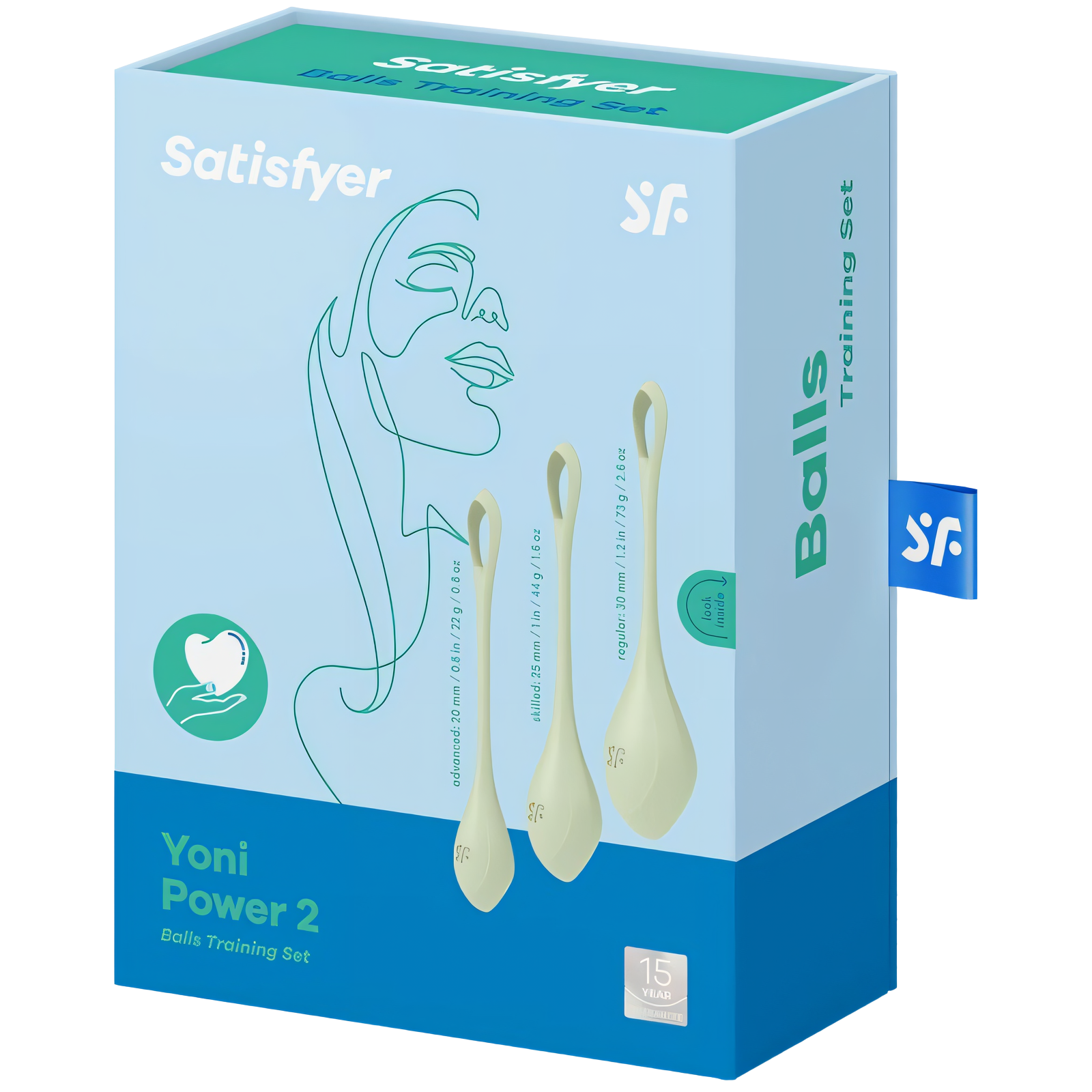 SATISFYER - YONI POWER 2 KIT DE ENTRENAMIENTO VERDE