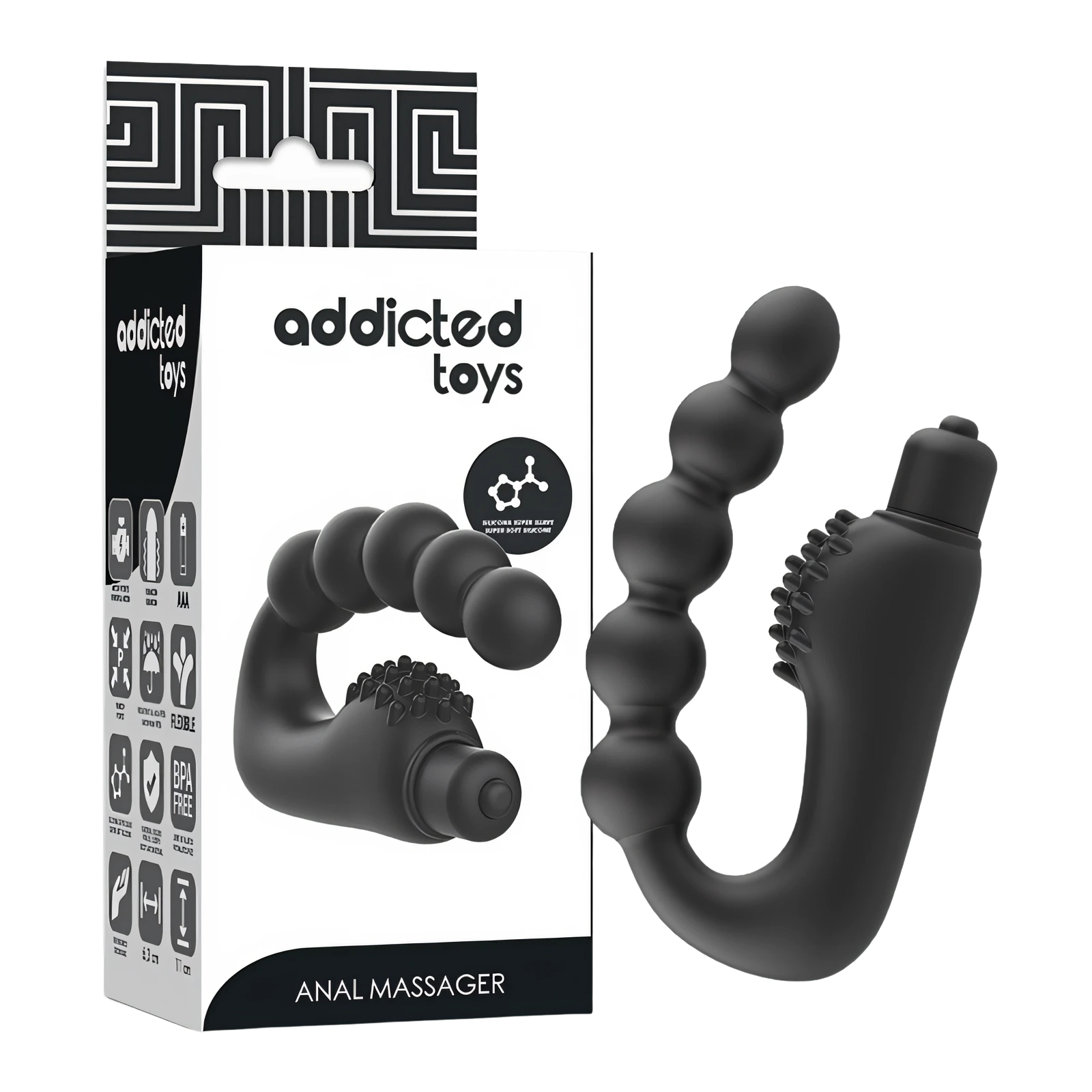 ADDICTED TOYS - MASAJEADOR ANAL PROSTÁTICO CON VIBRACIÓN