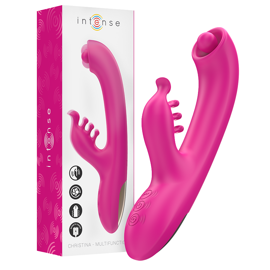INTENSE - CHRISTINA VIBRADOR MULTIFUNCIÓN RABBIT 22.5 CM ROSA