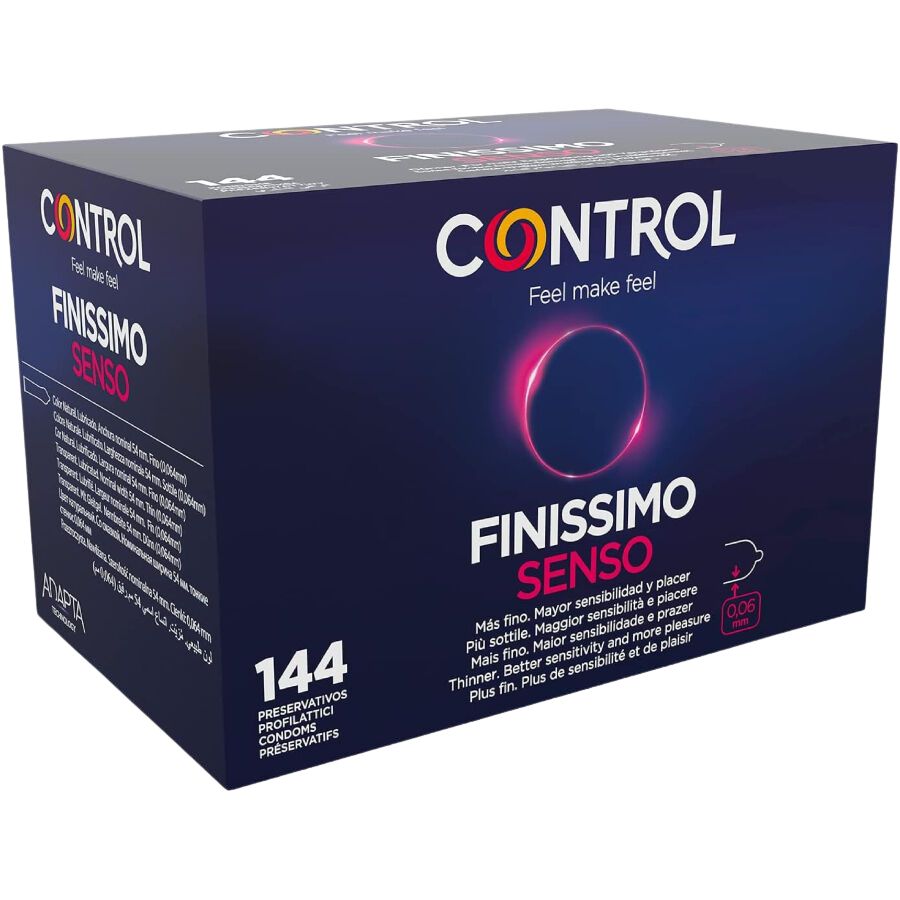 CONTROL - PRESERVATIVOS FINISSIMO SENSO 144 UNIDADES