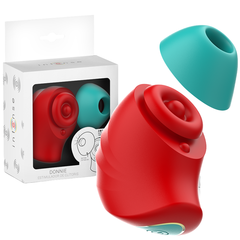 INTENSE - DONNIE ESTIMULADOR CLÍTORIS ROJO/VERDE
