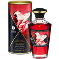 SHUNGA - ACEITE MASAJE EFECTO CALOR SABOR INTENSO CEREZA 100 ML