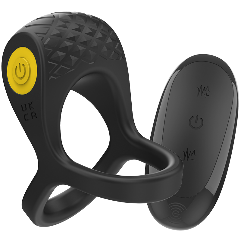 INTENSE - ALEX DUBBELE VIBRERENDE PENISRING 10 VIBRATIES ZWART