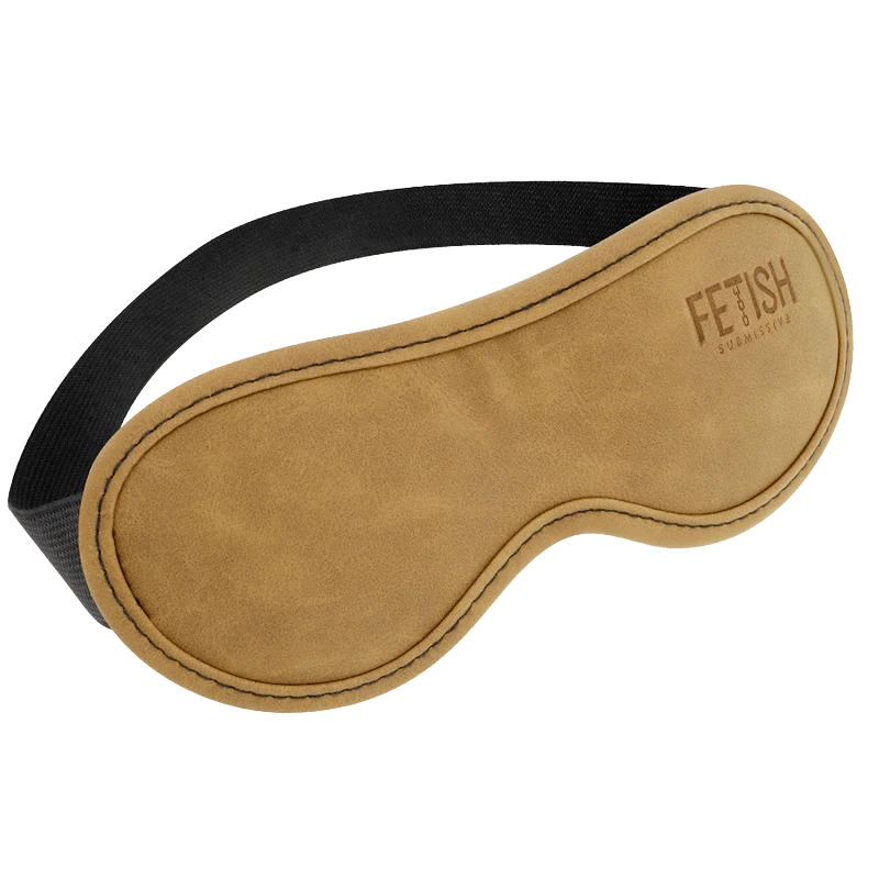 FETISH SUBMISSIVE – vegan leren blinddoek met neopreen voering