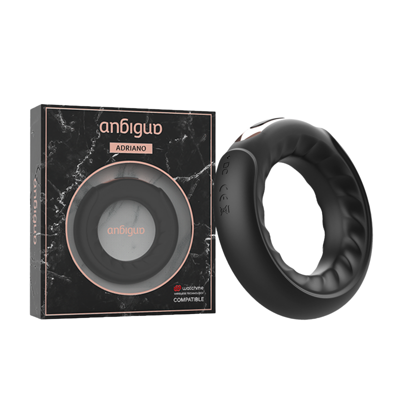 ANBIGUO - ADRIANO ANILLO VIBRADOR COMPATIBLE CON WATCHME WIRELESS TECHNOLOGY