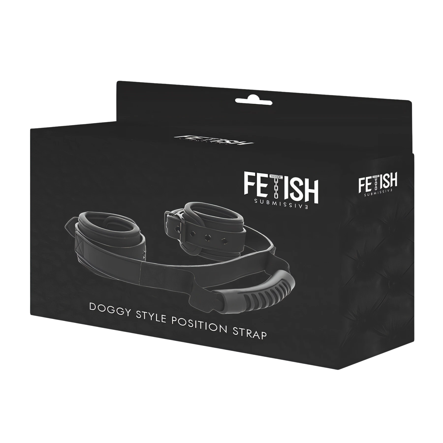 FETISH SUBMISSIVE – handboeien met trekband en neopreen voering