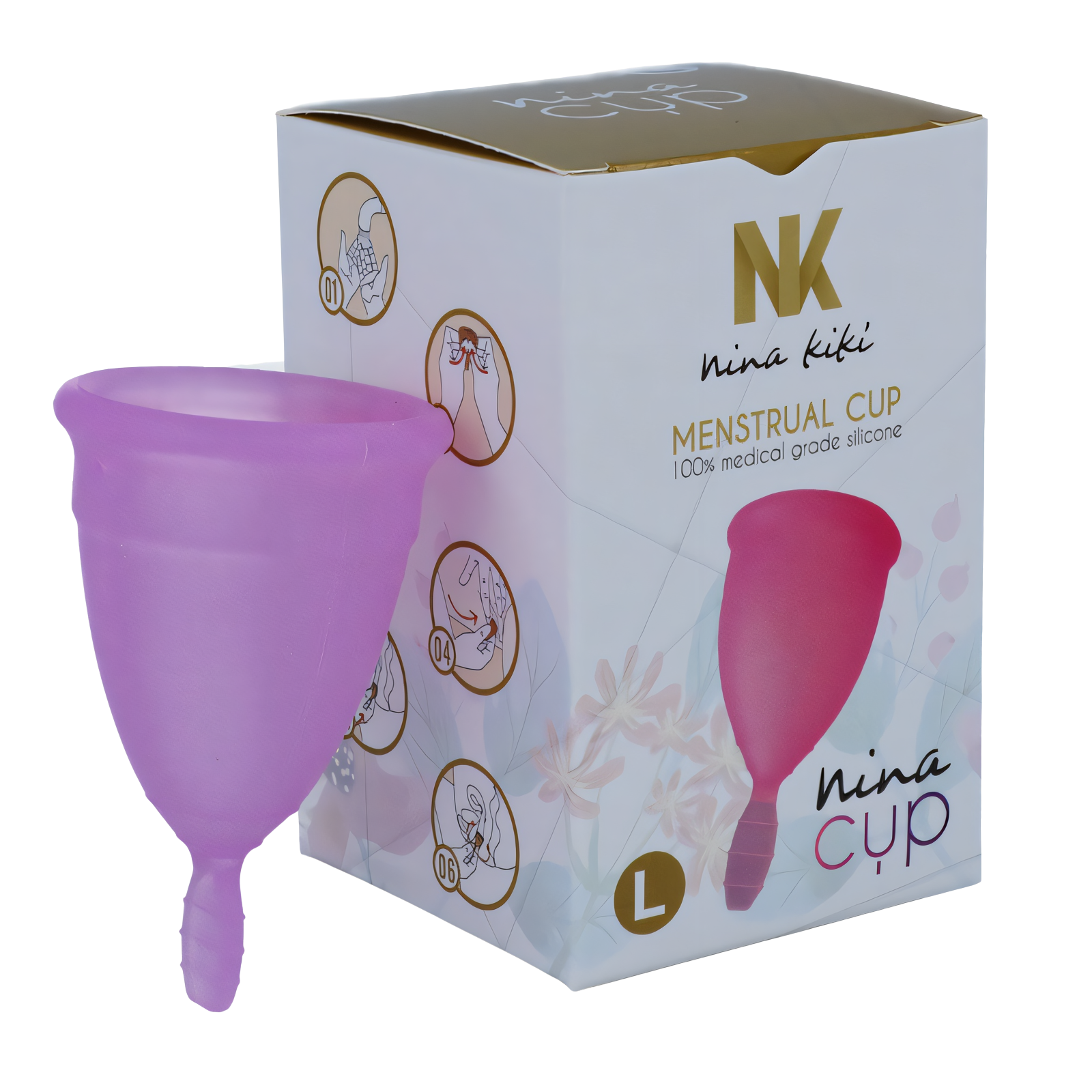 NINA KIKÍ - COPA MENSTRUAL LILA - TALLA L