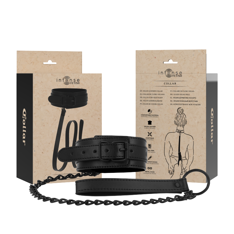 INTENSE – FETISH vegan leren halsband