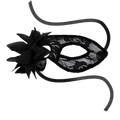 OHMAMA - MASKS ANTIFAZ CON ENCAJES Y FLOR NEGRO