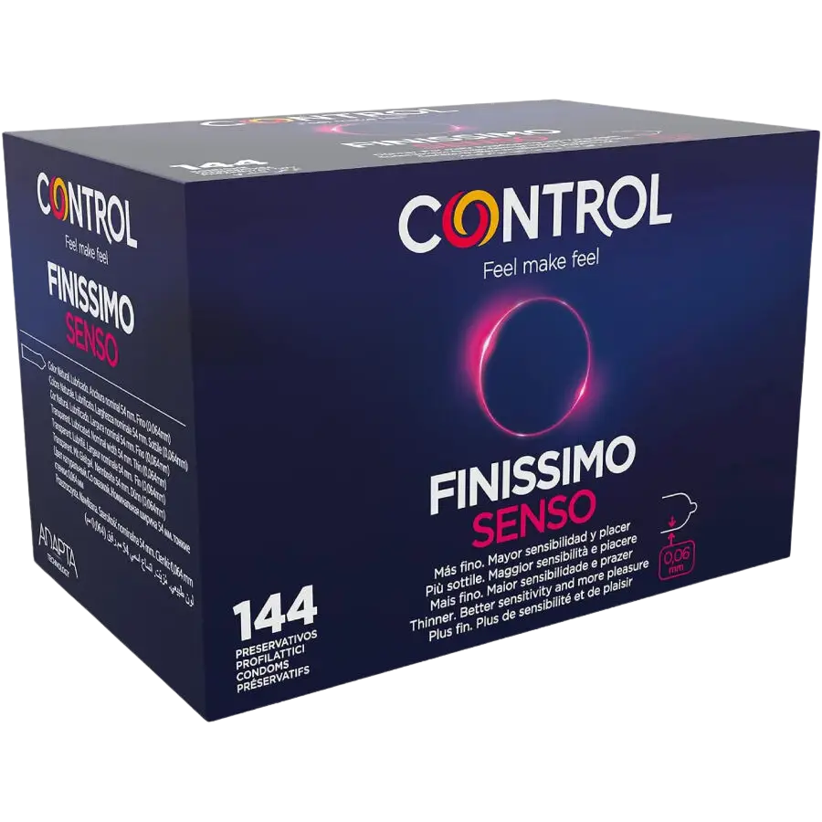 CONTROL - PRESERVATIVOS FINISSIMO SENSO 144 UNIDADES