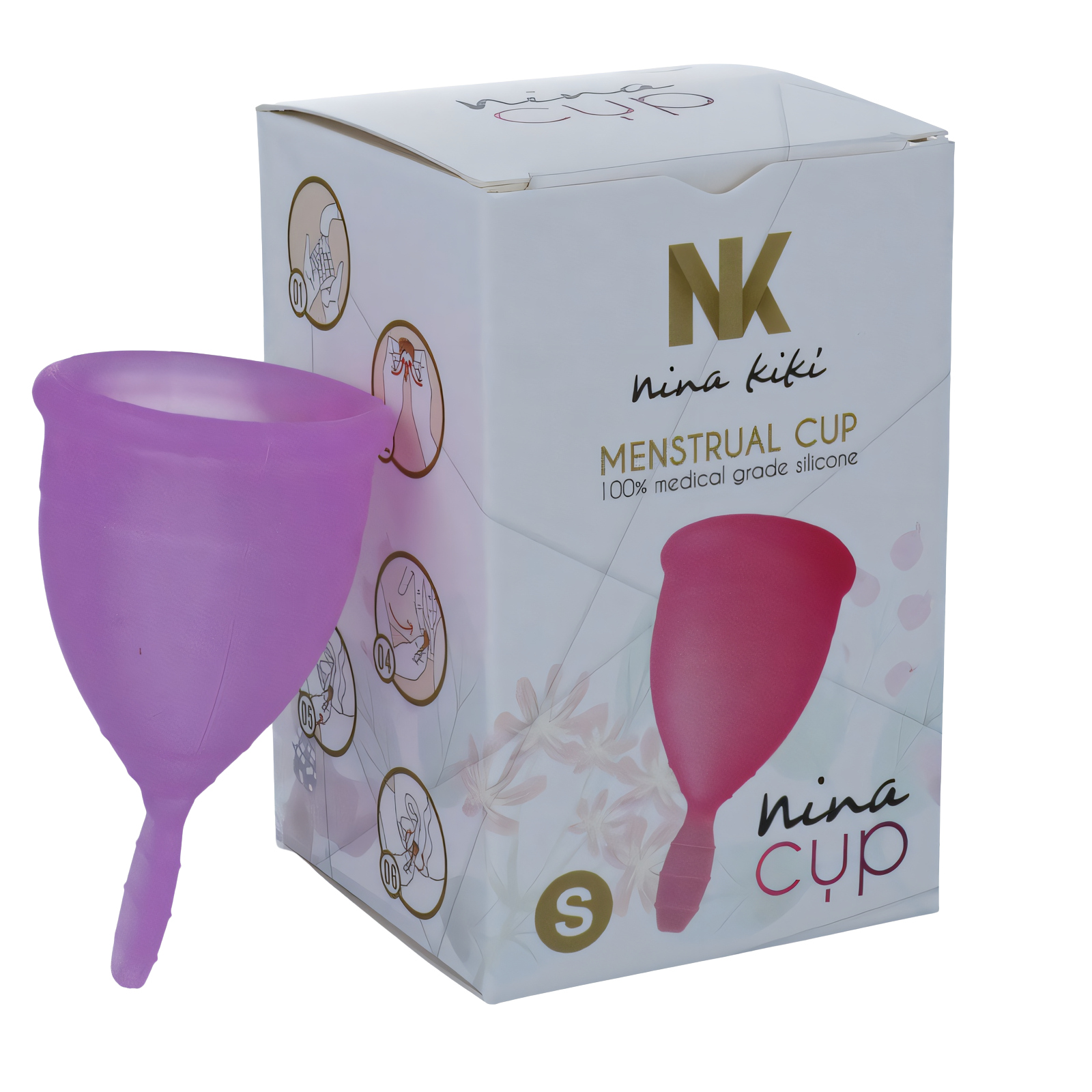 NINA KIKÍ - COPA MENSTRUAL LILA - TALLA S