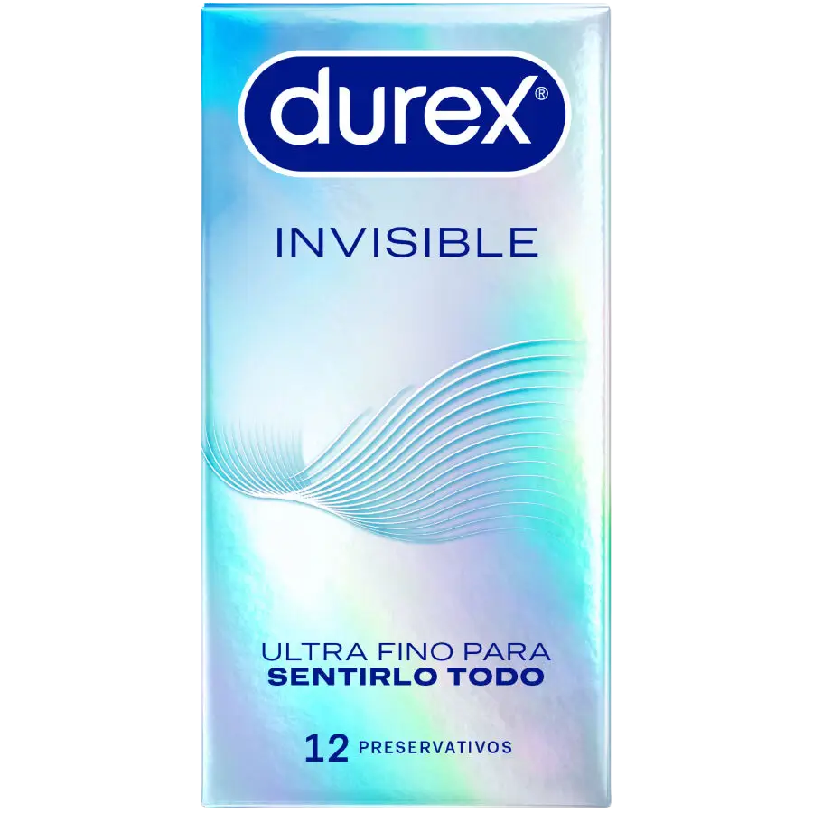 DUREX - PRESERVATIVOS INVISIBLE ULTRA FINO 12 UNIDADES