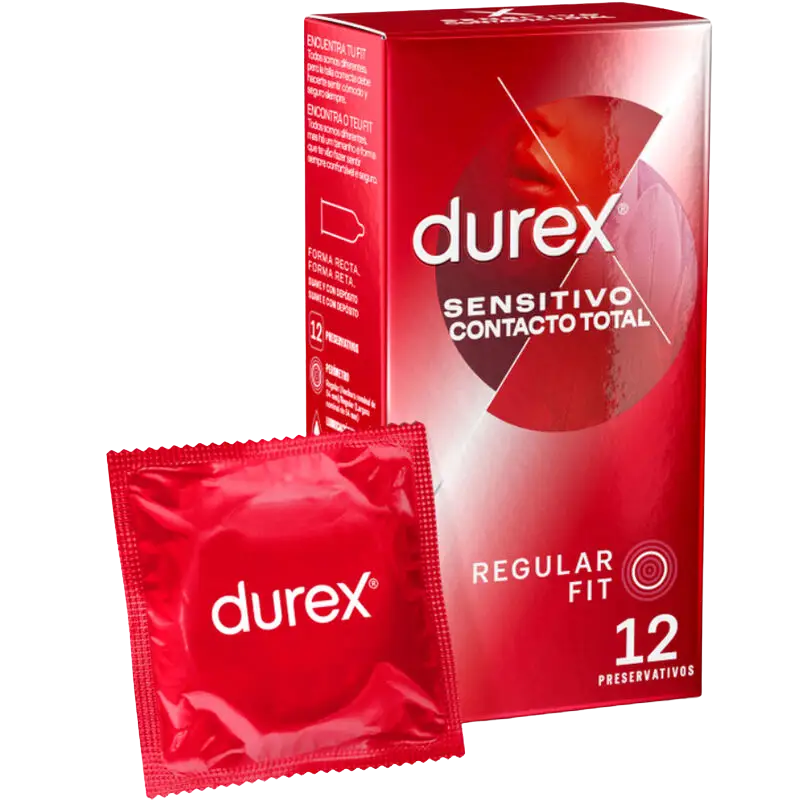 DUREX - SENSITIVO CONTACTO TOTAL 12 UNIDADES