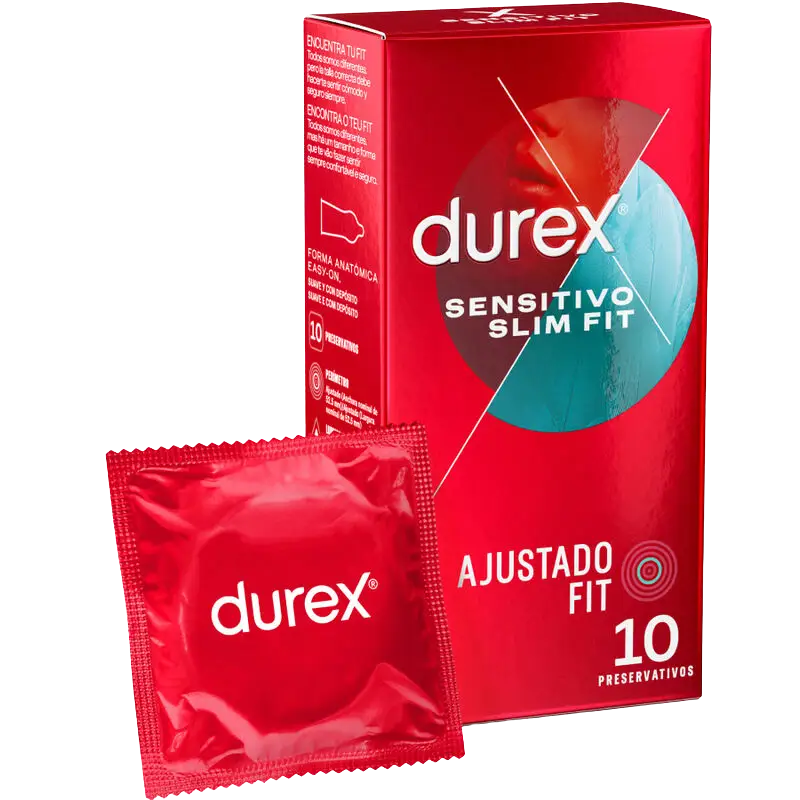 DUREX - SENSITIVO SLIM FIT 10 UNIDADES