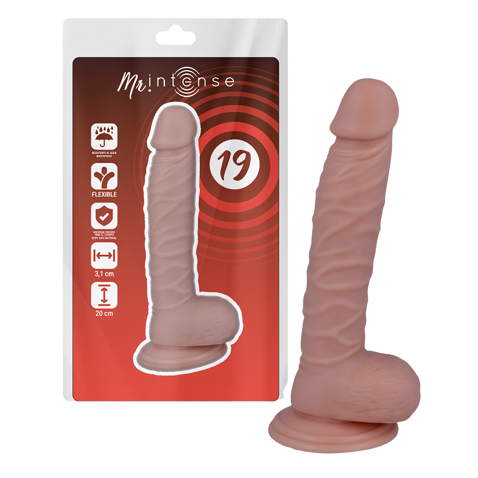 MR INTENSE - 19 REALISTIC COCK 20 CM -O- 3.1 CM