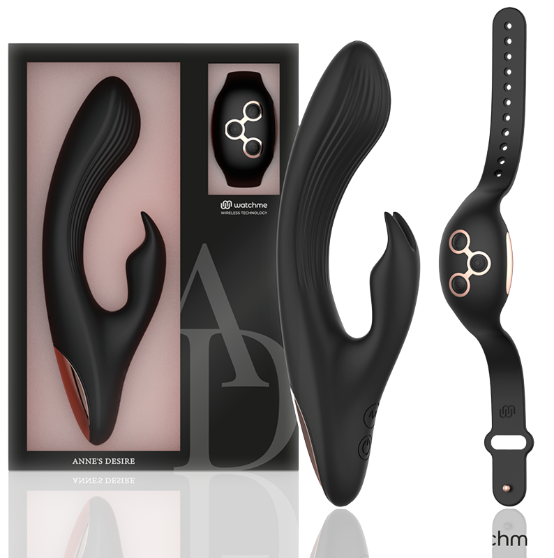 ANNE'S DESIRE - RABBIT WATCHME TECHNOLOGY AFSTANDSBEDIENING ZWART/GOUD