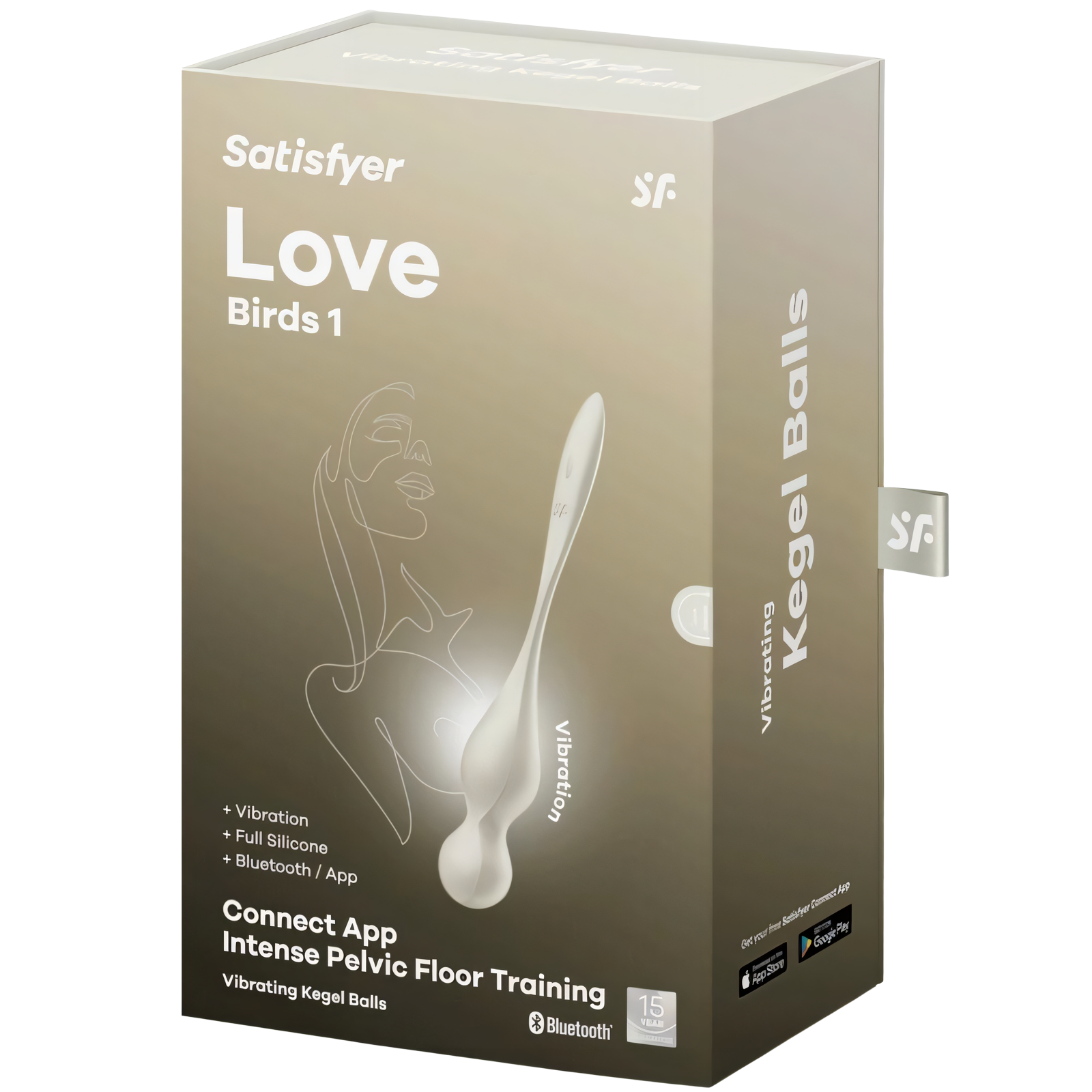 SATISFYER - LOVE BIRDS BOLAS KEGEL VIBRADORAS BLANCO