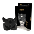 COQUETTE CHIC DESIRE - MASCARA CUERO VEGANO CON OREJAS DE GATO