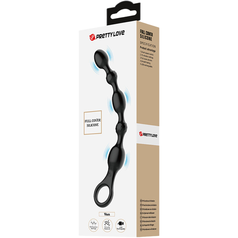 PRETTY LOVE - VAN BOLAS ANALES 10 VIBRACIONES RECARGABLE SILICONA