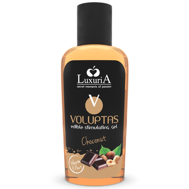 INTIMATELINE LUXURIA - VOLUPTAS EETBARE MASSAGEGEL MET WARMTE-EFFECT - CHOCONUT 100 ML