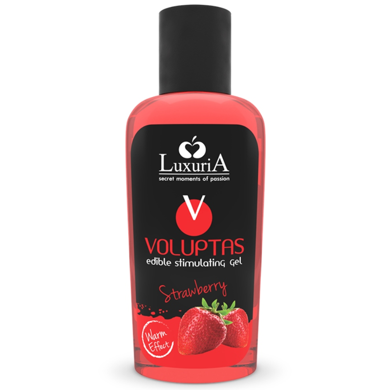 INTIMATELINE LUXURIA - VOLUPTAS EETBARE MASSAGEGEL MET WARMTE-EFFECT - AARDBEI 100 ML