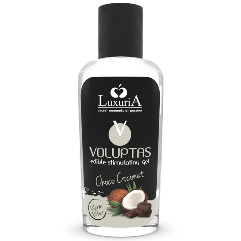 INTIMATELINE LUXURIA - VOLUPTAS EDIBLE MASSAGE GEL MET WARMTE-EFFECT - KOKOSNOOT EN CRÈME 100 ML